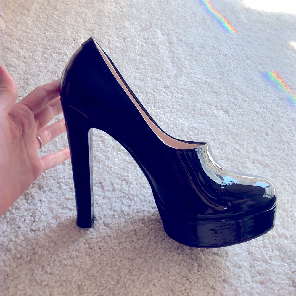Alberto Guardiani Black Patent Leather Heels 37